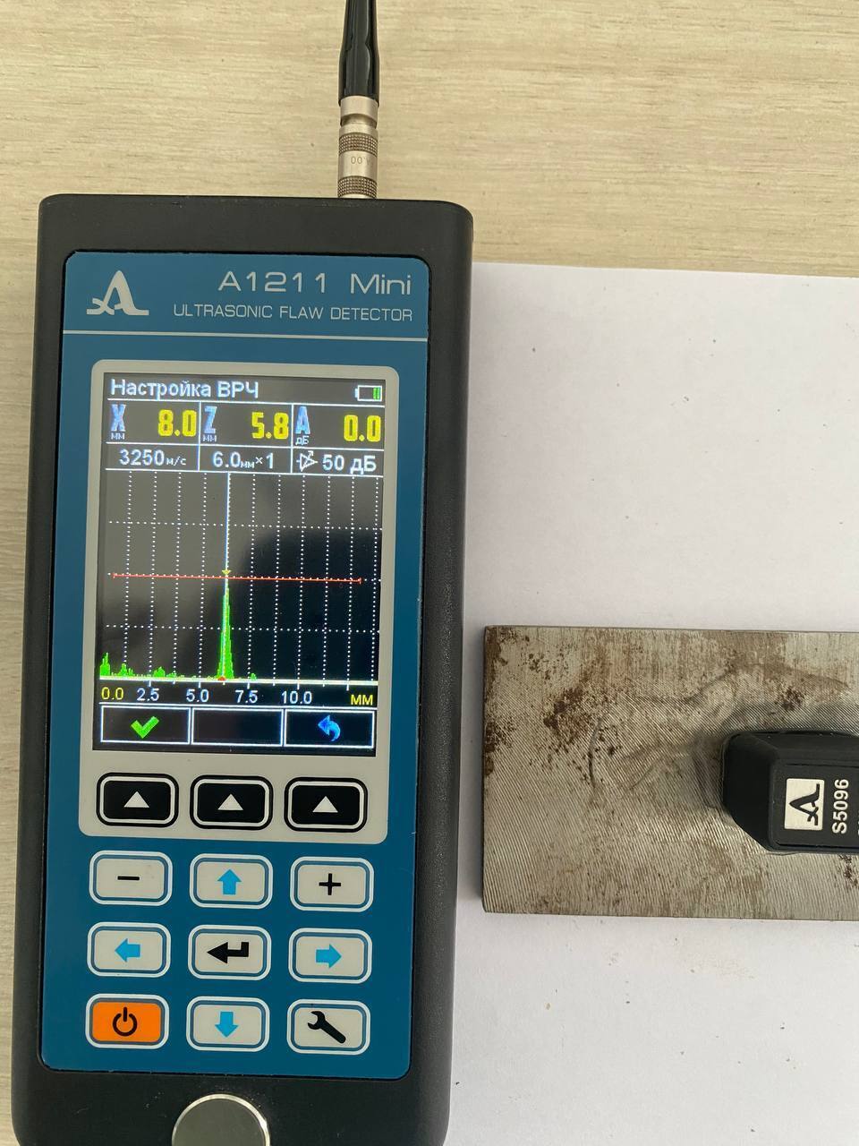 Настройка ультразвукового дефектоскопа для проверка качества сварных  соединений