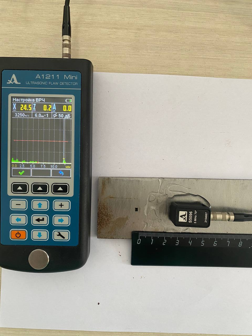 Настройка ультразвукового дефектоскопа для проверка качества сварных  соединений